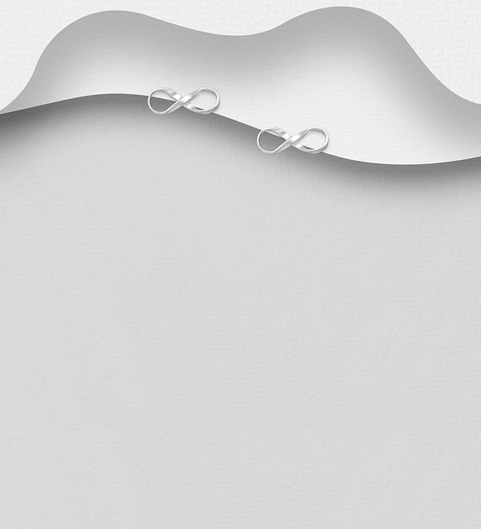 Wholesale 925 Sterling Silver Infinity Earrings - SKU #706-13691